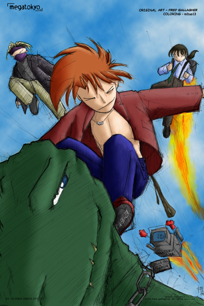 Megatokyo: Japan Invasion ~ Colored