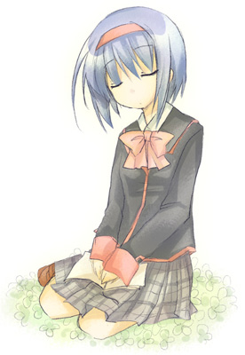 Nishizono Mio asleep with a book