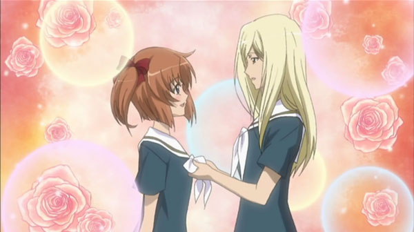 Higurashi Rei making a reference to Maria-sama ga Miteru